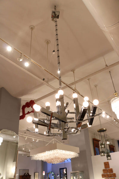 Italian Modernist Sixteen Light Chandelier