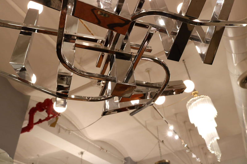 Italian Modernist Sixteen Light Chandelier