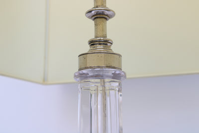 Crystal Glass Table Lamp, Austria circa 1900