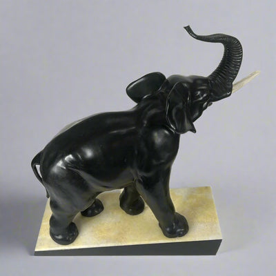 Art Nouveau Period Irénée Rochard Bronze Elephant Sculpture France circa 1920