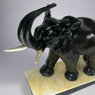 Art Nouveau Period Irénée Rochard Bronze Elephant Sculpture France circa 1920