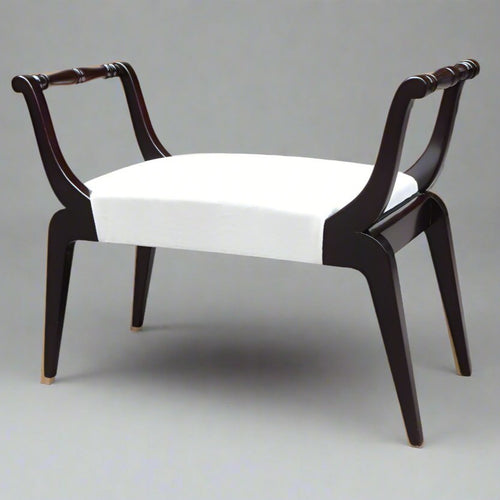 Single Ebonized Italian Bench , 1950's