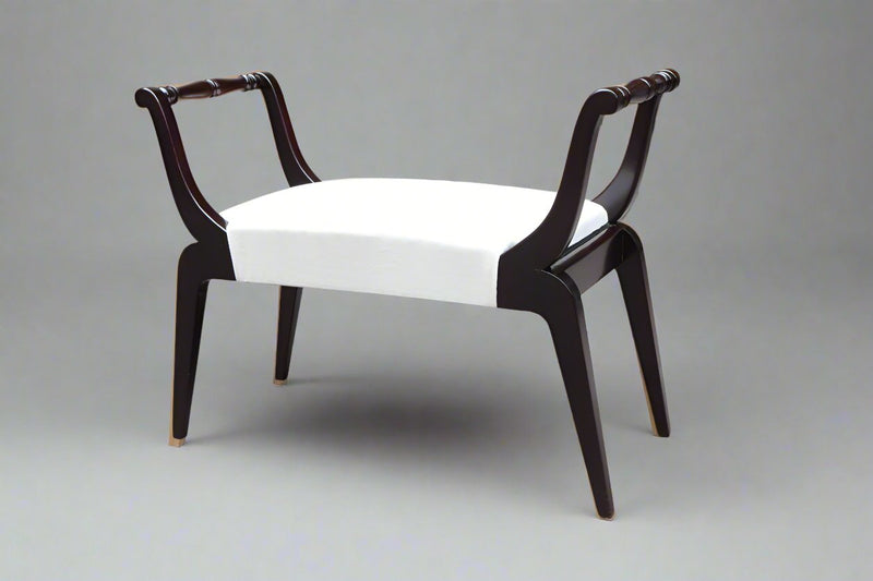 Single Ebonized Italian Bench , 1950&