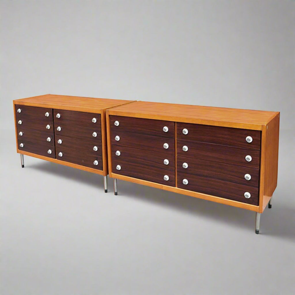 Pair of Italian Modernist Chest of Drawers