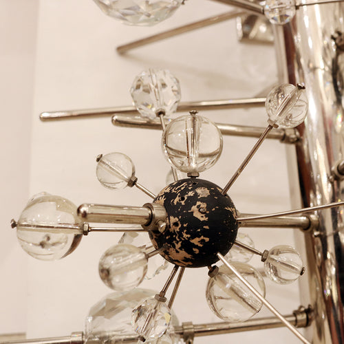 Pair of Lobmeyr Sputnik Cylinder Sconces