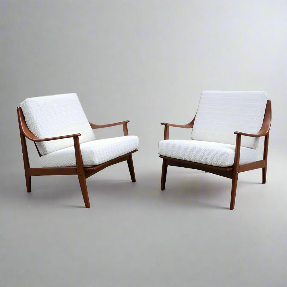 Pair of Danish Armchairs, Peter Hvidt & Orla Mølgaard-Nielsen for France & Son, 1950s