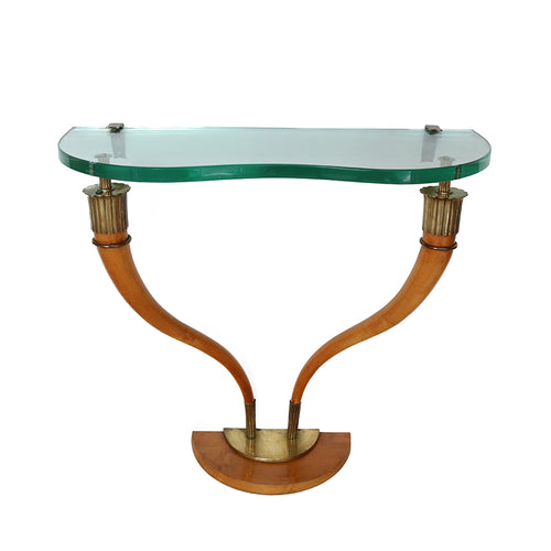 Italian Mid-Century Wall Mounted Console