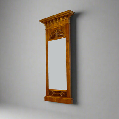 An Elegant Tall Biedermeier Mirror, Austria, c1820