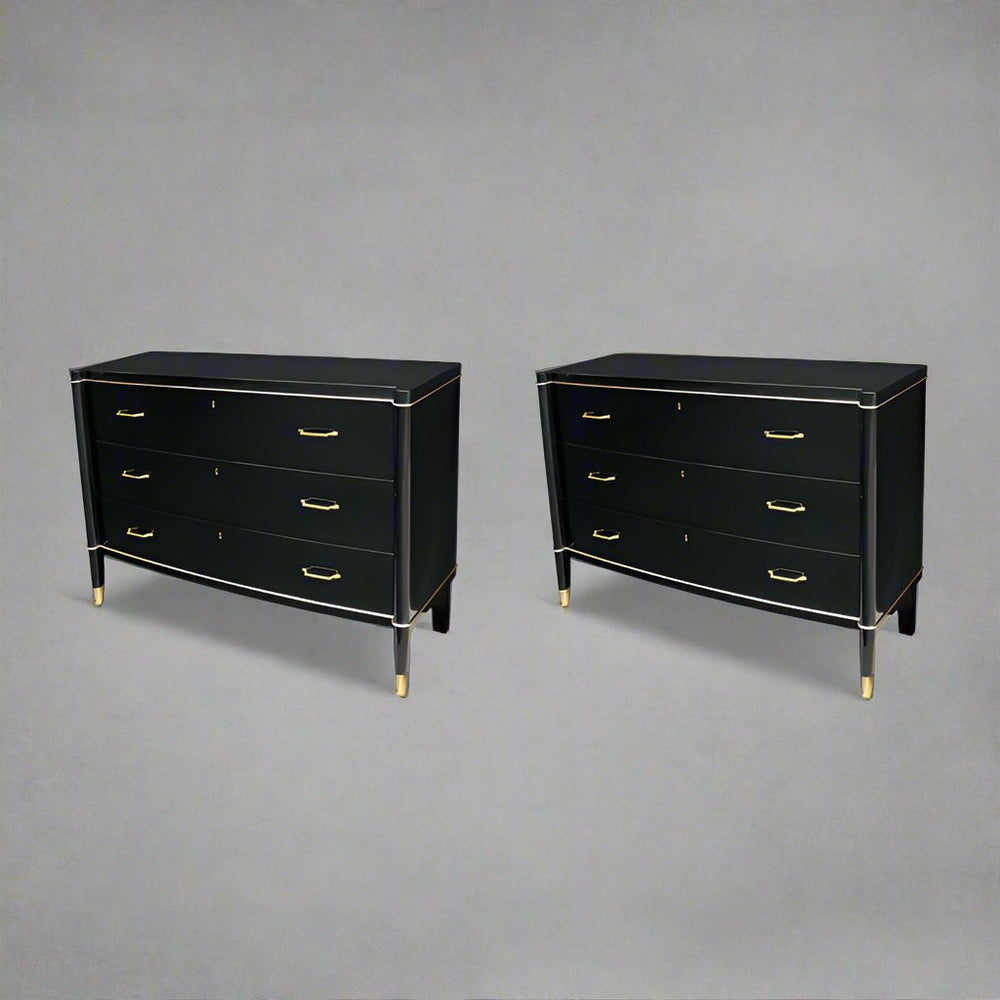 Pair of De Coene Frères-style Art Deco Chests