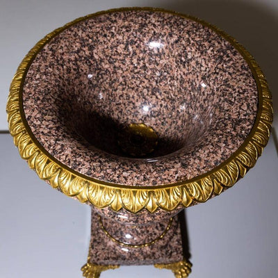 Granite Crater Vase, German or Swedish, around 1830