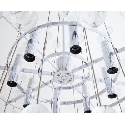 Aloys F. Gangkofner glass chandelier, Munich 1970s