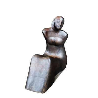 Gianni Aricò (Italy, 1941–2021) Sculptures: "Seated Couple," dated 1973