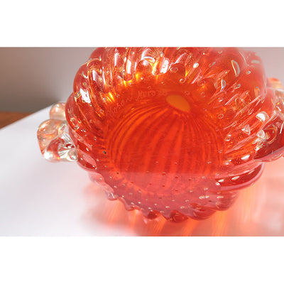 Italian Art Glass Vase by Toso