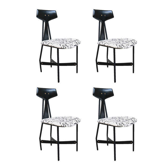 Set of four Italian Mid-Century Chairs