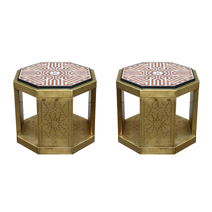 Pair of Moroccan style Side Tables