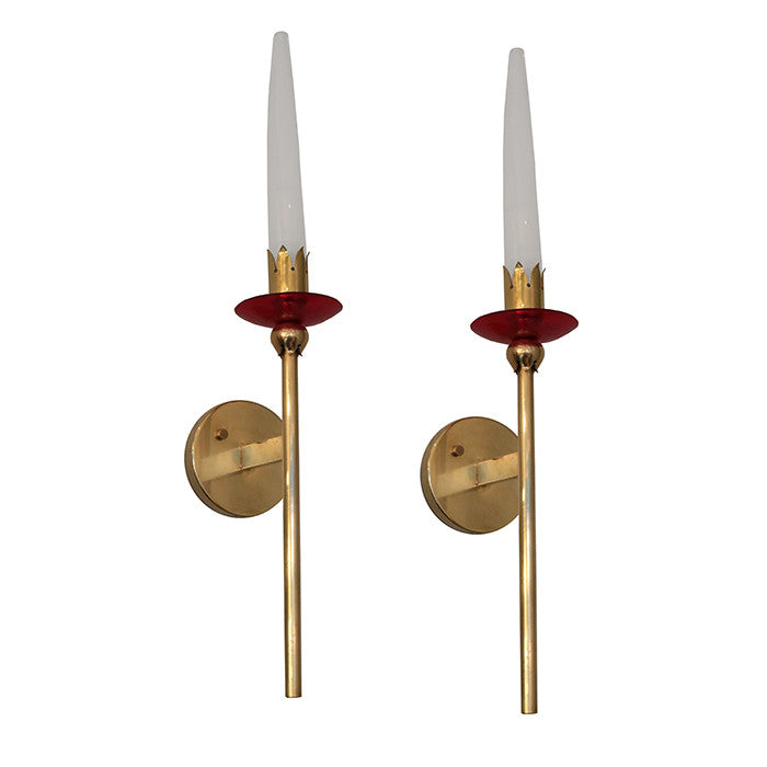 Pair of Sconces by Angello Lelli for Arredoluce