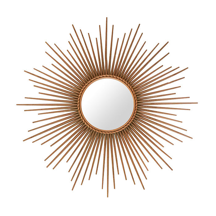 Brass Sunburst Mirror By Chaty Villauris