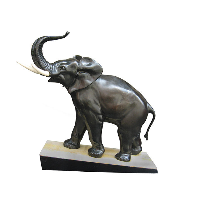 Art Nouveau Period Irénée Rochard Bronze Elephant Sculpture France circa 1920