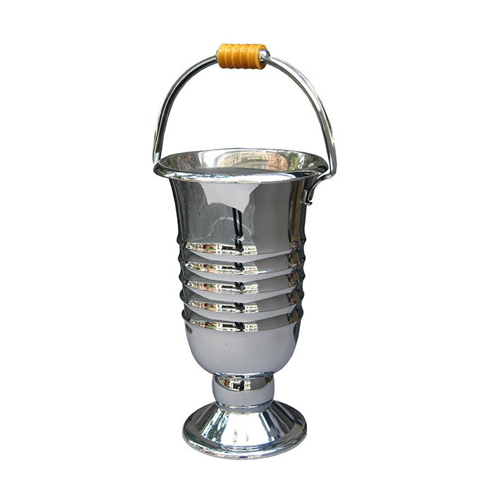 Art Deco Period Champagne Bucket with Bakelite Handle France c.1930.
