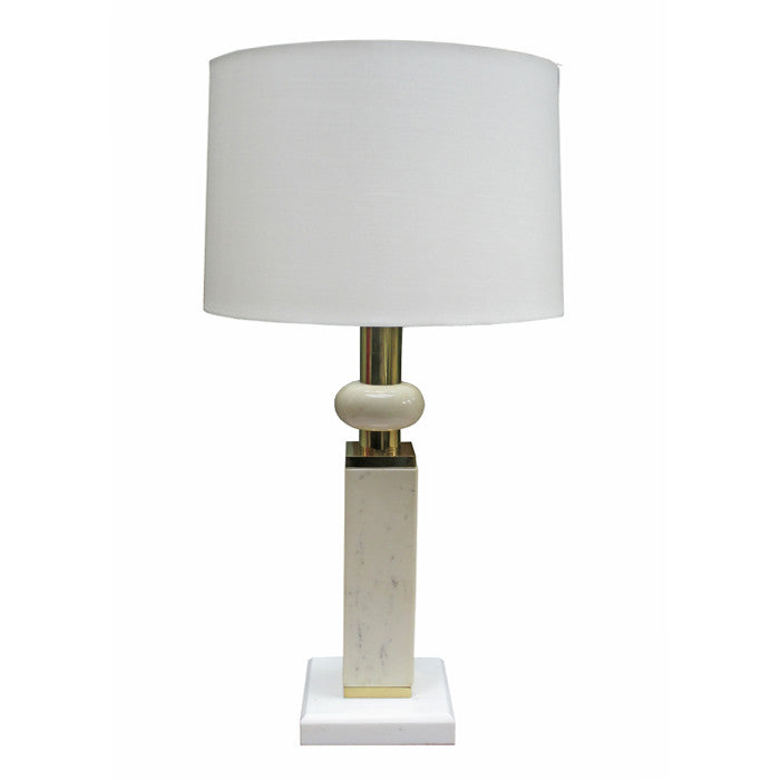 Single Modernist Marble Table Lamp.