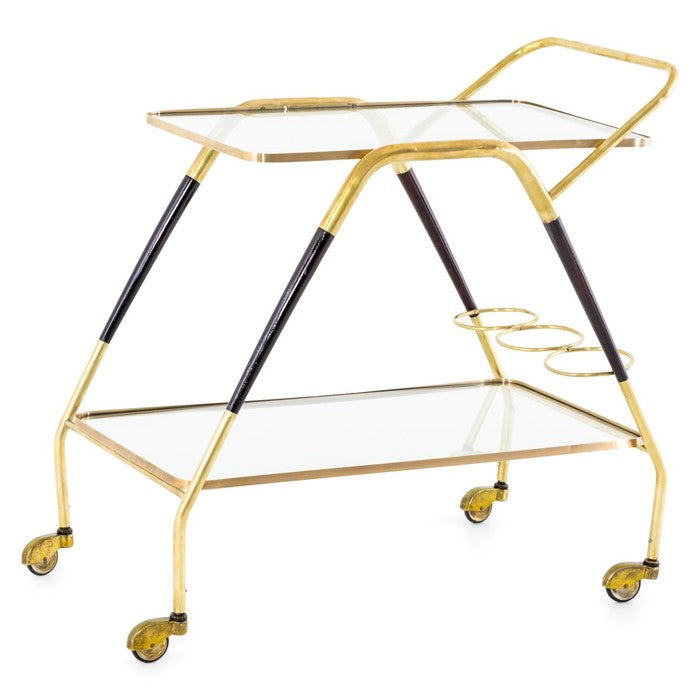 Italian Modernist Bar Cart, Italy, Circa 1950's
