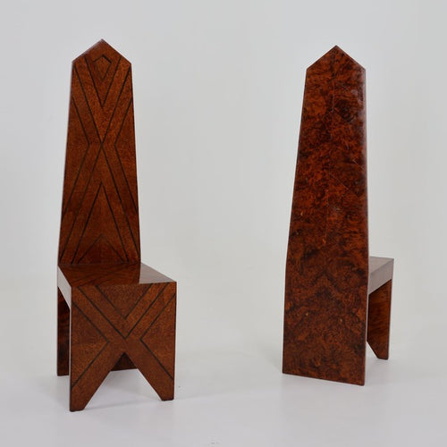Pair of " Throne Chairs "