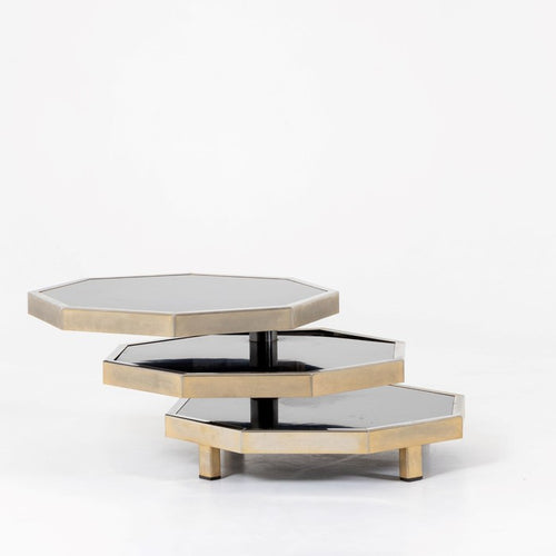 Octagonal Coffee Table Attributed to Acerbis