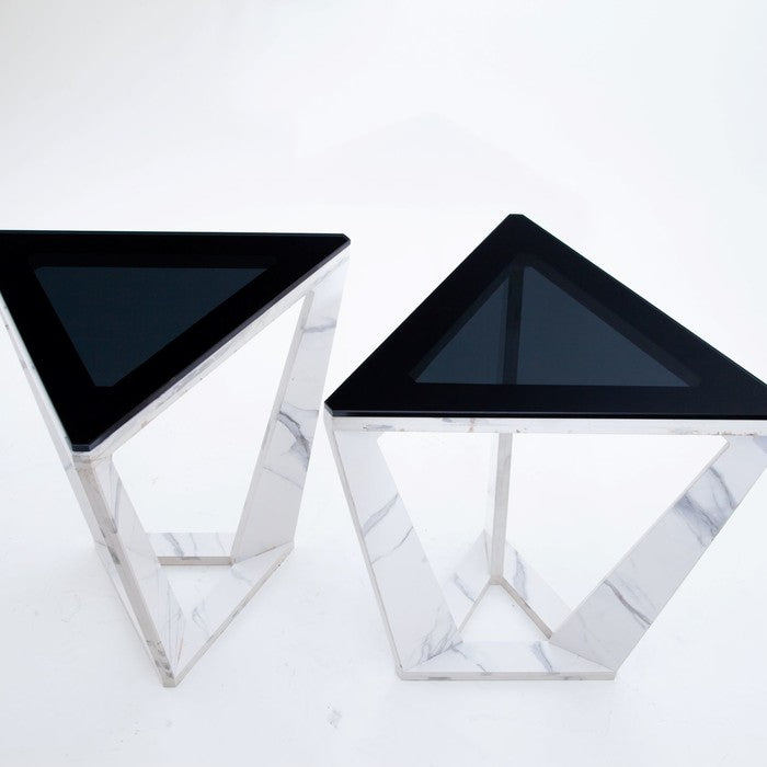 Triangular Table Dynamic Pair of Triangular Modernist Side Tables – Karl Kemp Antiques