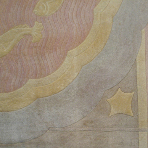 Art Deco Period Chinese Carpet circa 1930 Square Shape