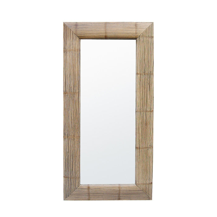 Tall Bamboo Modernist Mirror France circa 1960