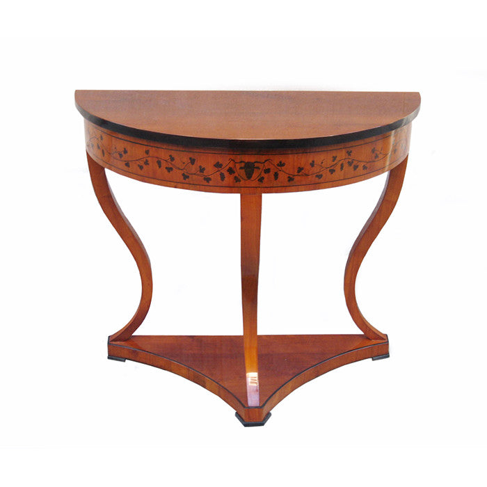 Biedermeier Demi-Lune Console, Germany circa 1820