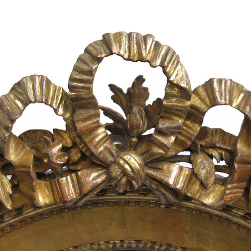 Oval Louis XVI Giltwood Miror