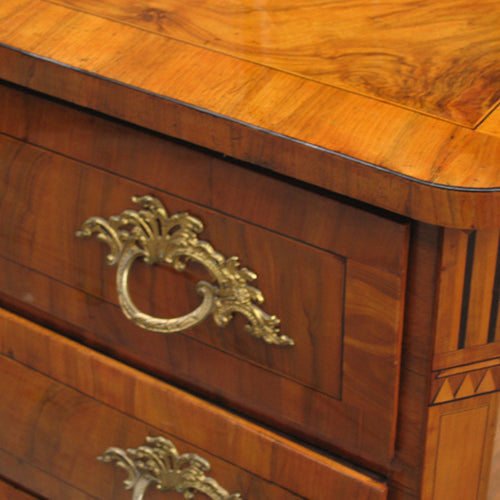 Louis XVI Period Walnut Chest of Drawers Dresden Germany circa 1780
