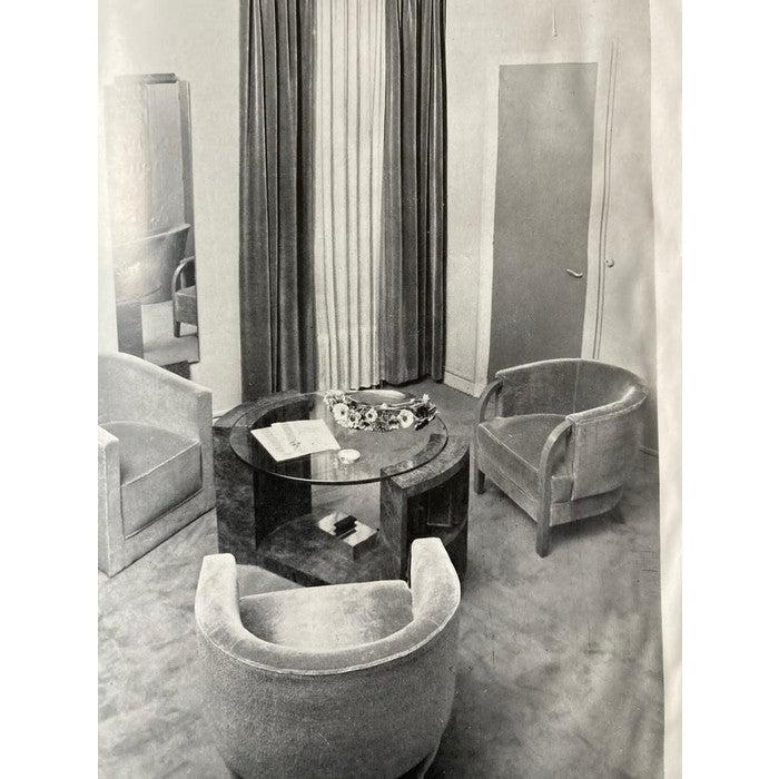 Phillippe Petit French Art Deco Walnut Table 1930