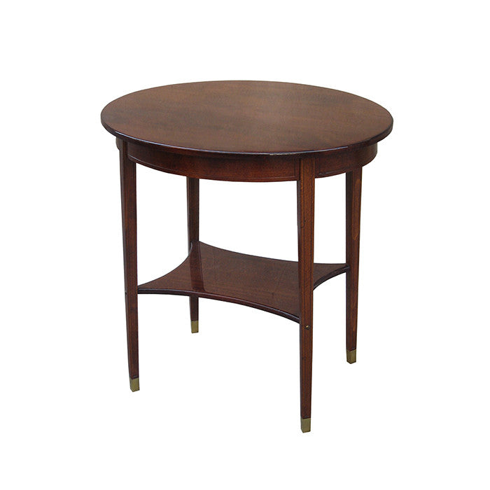 Oval Vienna Secession Two-Tier Table Austria circa 1905