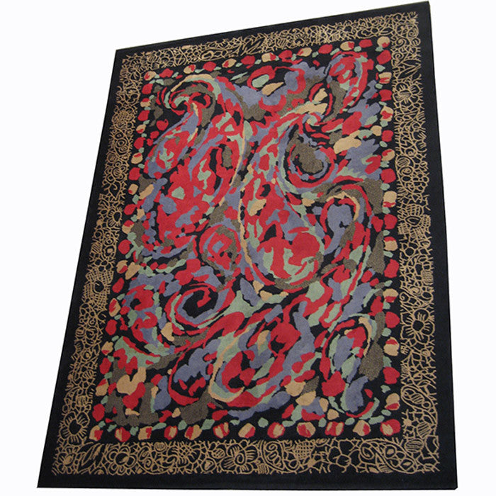Pierre Balmain Modernist Wool Carpet France circa 1960