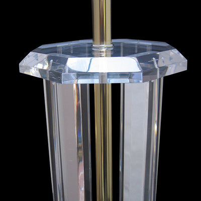 Modernist Lucite Octagonal Table Lamp