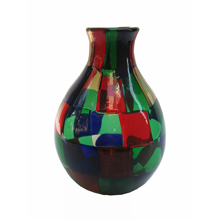 Fulvio Bianconi for Venini "Pezzato" Art Glass Vase Italy circa 1950