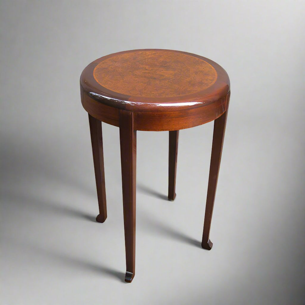 Art Deco Period Walnut Table France circa 1930 Signed R. Deralle