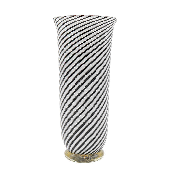 Mezza Filigrana ' Murano Glass Vase by Dino Martens