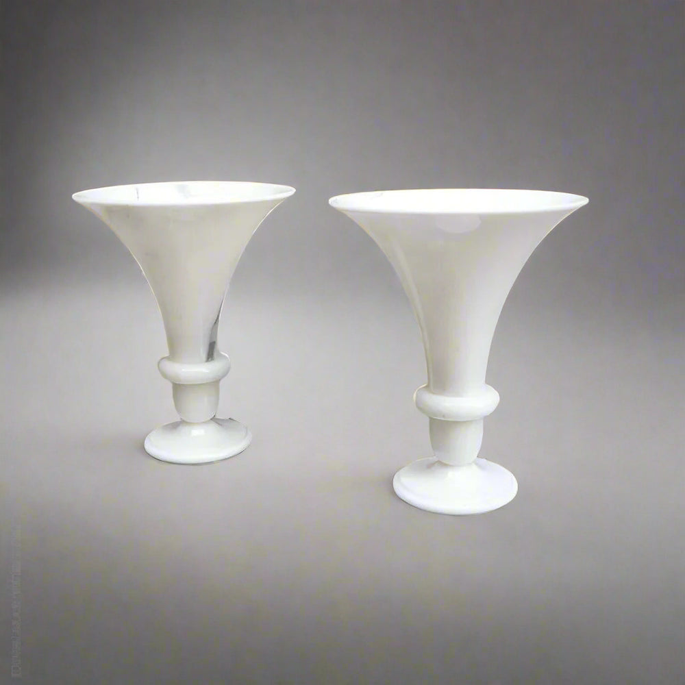 Pair of Polished Marble Urn Lamps