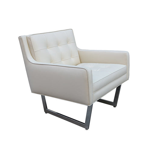 Pair of Modernist Leather Armchairs