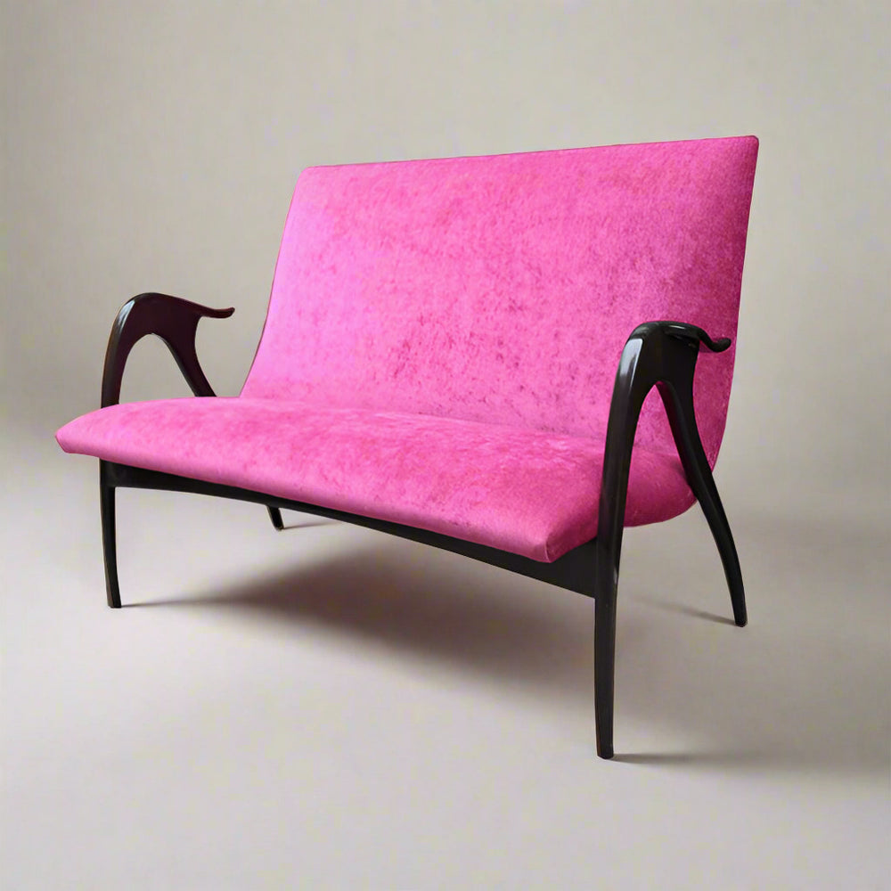 Sculptural Italian Mid-Century Setee