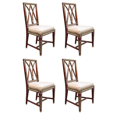 Fine Set of Four Neoclasical Side Chairs