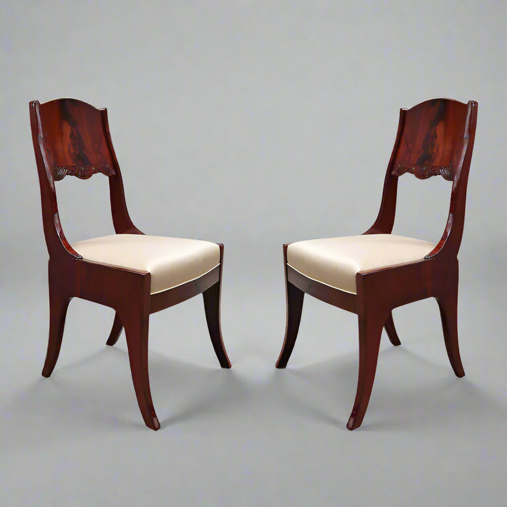 Pair of Neoclassical Side Chairs