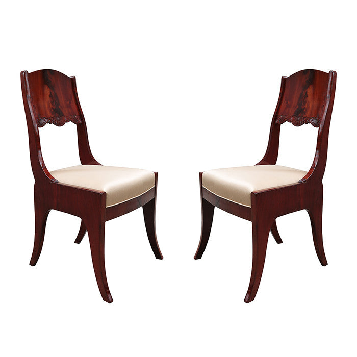 Pair of Neoclassical Side Chairs