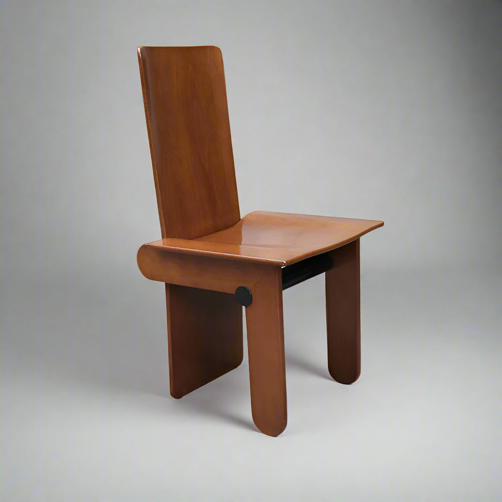 Set Of Six Dining Chairs By Carlo Scarpa for Gavina