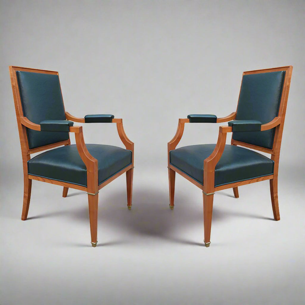Pair of De Coene Frères Art Deco Armchairs