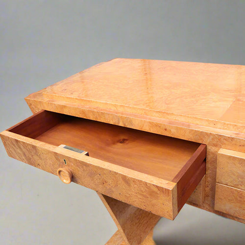 Modernist Four Drawer Console in Thuja Root