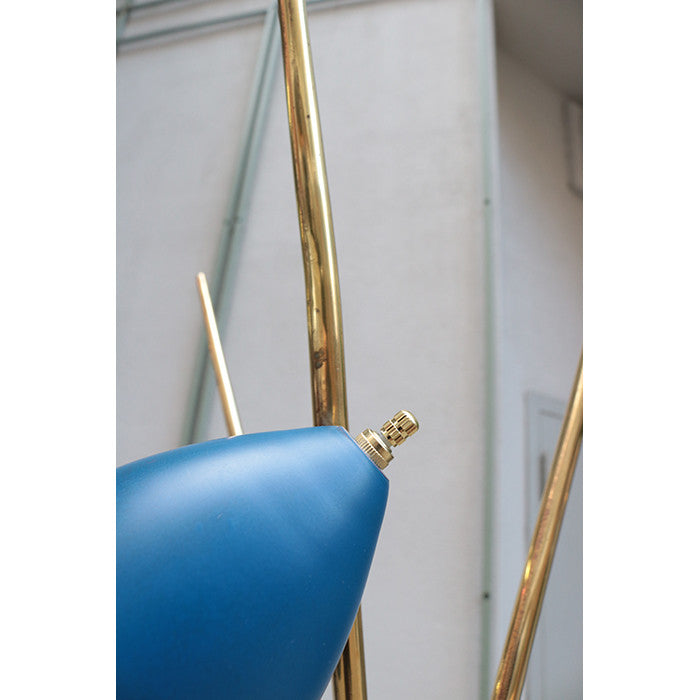 Sculptural Italian Modernist Multi Light Floor Lamp